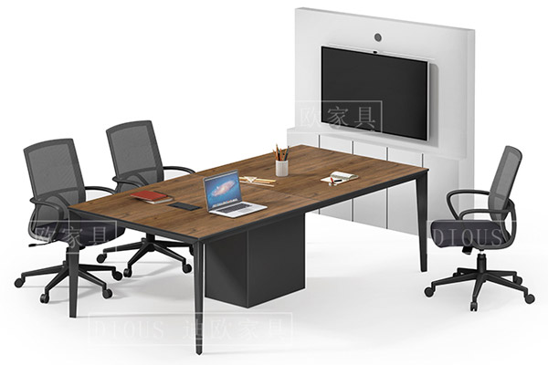 迪欧2018新款新现代办公室办公洽谈会议桌椅