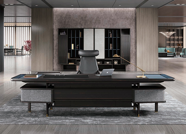 2020新品牌沃美斯-老板办公桌-孜墨系列-迪欧家具
