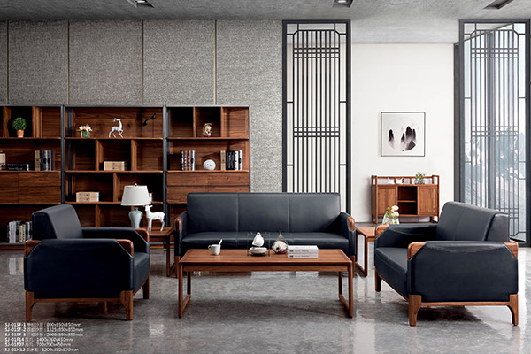新中式简约办公室沙发 沙发新款-世纪木歌