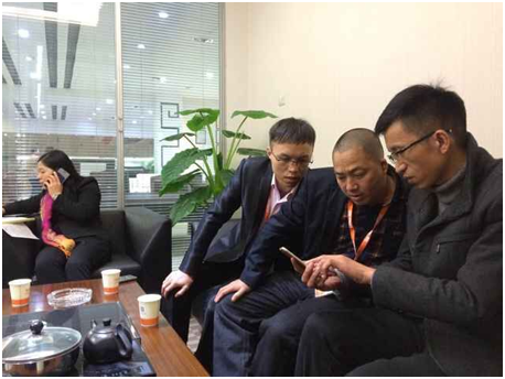 迪欧代表与鹿鼎催总交流