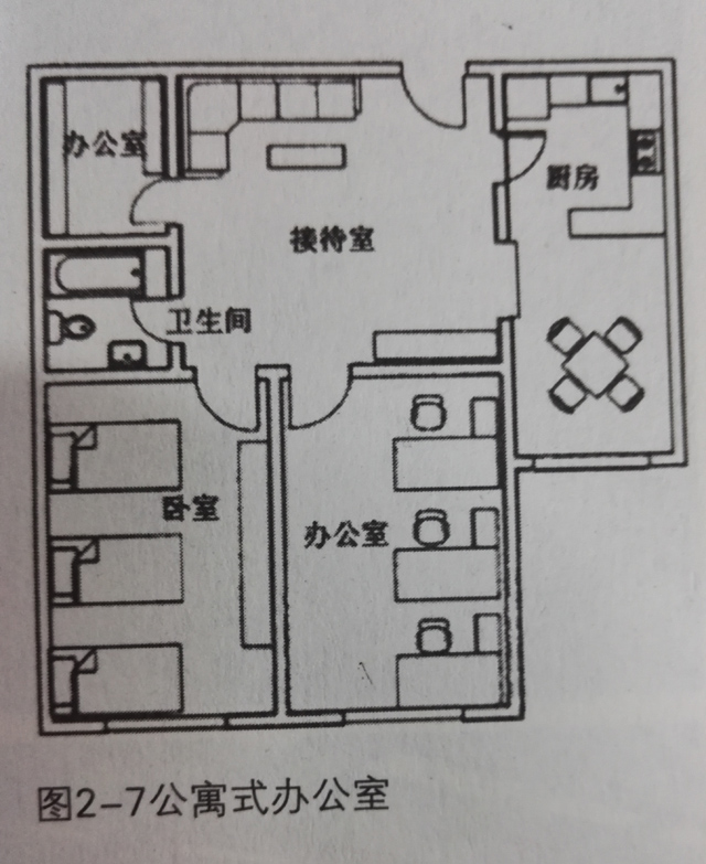 公寓办公室平面图图片