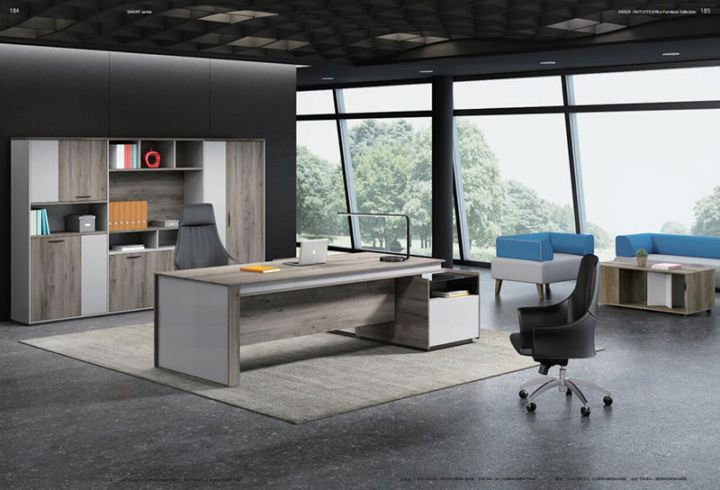 灵跃系列 - 创业办公室老板胶板办公桌