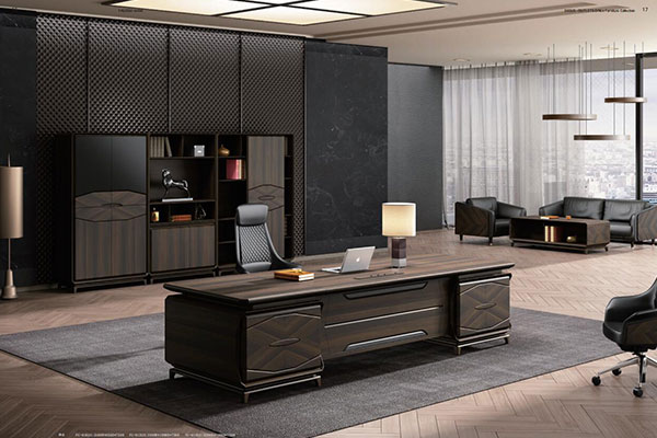 迪欧家具梵高系列 - 时尚宽敞老板经理办公室大班台