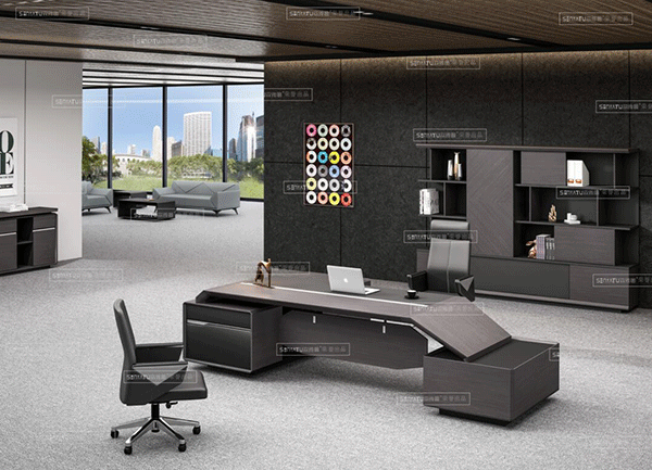 迪欧家具领致系列 - 造型独特经理办公桌