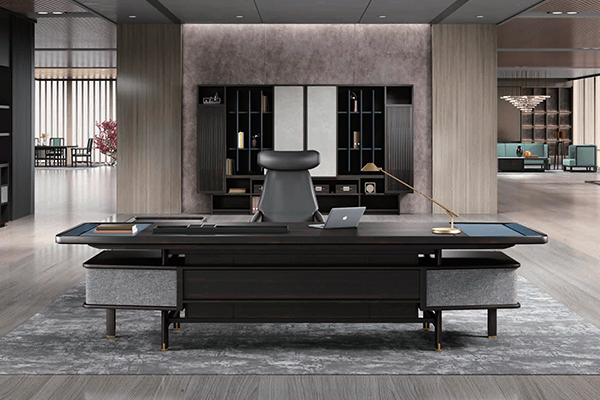 2020新品牌沃美斯-老板办公桌-孜墨系列-迪欧家具