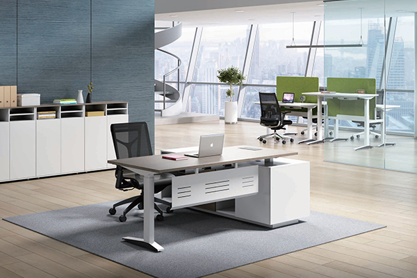 可升降办公桌椅-英菲系列-沃美斯品牌-迪欧家具