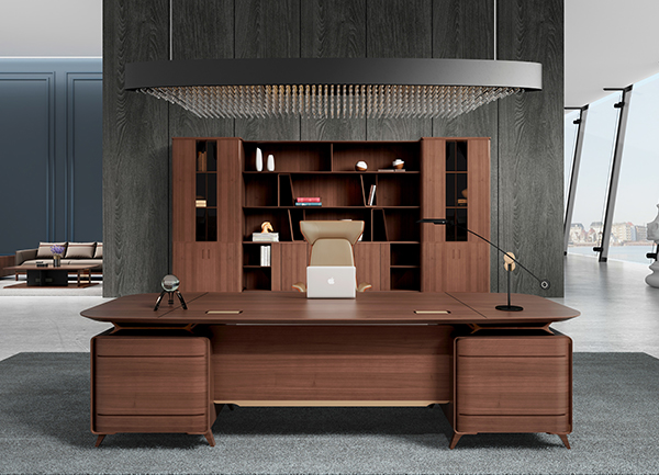 新品-梵奢系列-老板桌-迪欧家具-森雅图品牌
