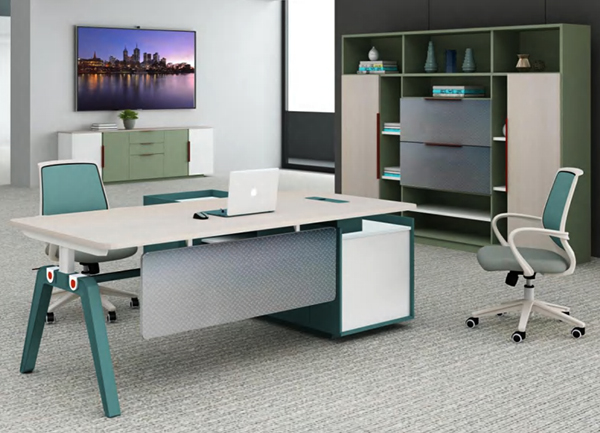 2021-铝合金钢木结合办公桌椅-迪欧家具-维多利亚系列